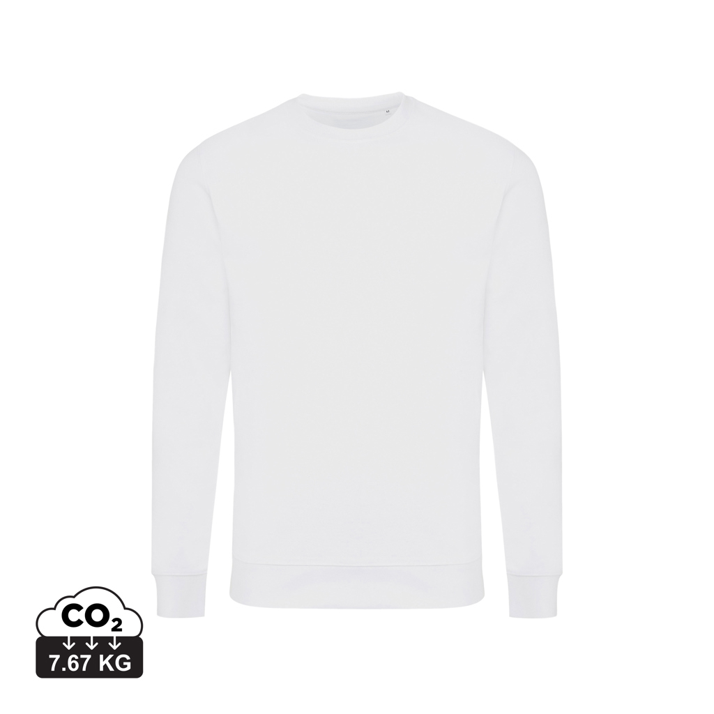 Pull promotionnel unisexe coton recyclé 340g Iqoniq Zion recycled white